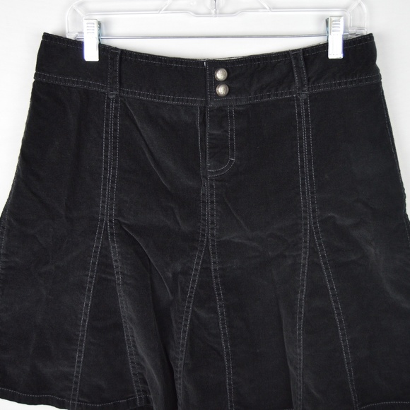 Athleta Petites 10P Black Whenever Corduroy Skirt - Picture 3 of 8